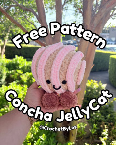 Crochet Pattern for Cute Concha JellyCat Plushie