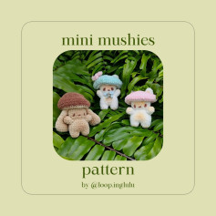 Crochet Pattern for Cute Mini Mushrooms Amigurumi