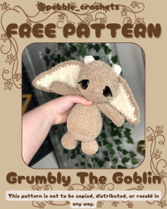 Crochet Pattern for Grumbly the Goblin - Free Download