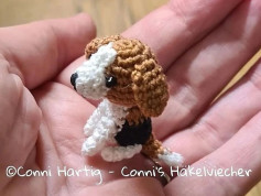 Crochet Pattern for Miniature Beagle Dog Amigurumi