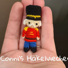 Crochet Pattern for Miniature Nutcracker Soldier