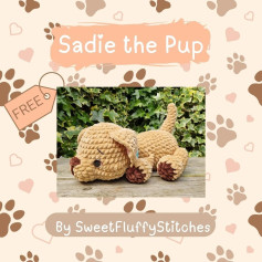 Crochet Pattern for Sadie the Pup Plush Toy
