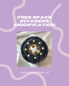 Crochet Pattern Inspired by Space Invaders Modification