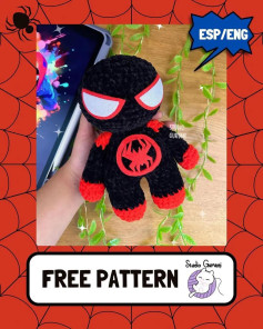 Crochet Spider Pattern with Materials and Abbreviations