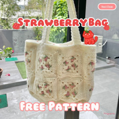 Crochet Strawberry Bag with Free Pattern - Perfect Summer Accessory