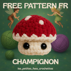 Crochet un champignon adorable avec ce modèle gratuit!