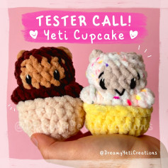 Crochet Yeti Cupcake Pattern: Cute and Cuddly Amigurumi Design