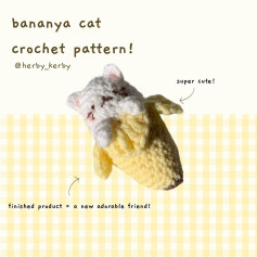 Crochet Your Own Adorable Bananya Cat Friend Today!