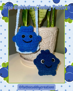 Crochet Your Own Blueberry Plushie with Free Pattern Guide