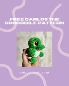 Crochet Your Own Carlos the Crocodile with This Free Pattern