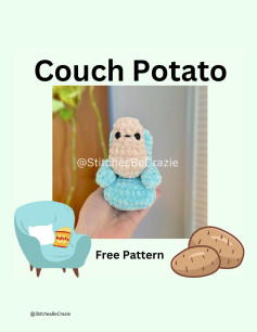 Crochet Your Own Cute Couch Potato Amigurumi Toy