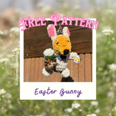 Crochet Your Own Cute Easter Bunny Keychain Pattern