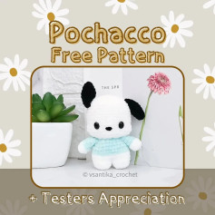 Crochet Your Own Cute Pochacco with This Free Pattern