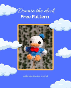 Crochet Your Own Donnie the Duck with Free Pattern