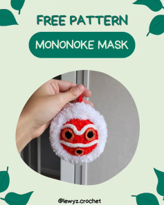 Crochet Your Own Mononoke Mask with This Free Pattern