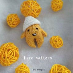 Cute Amigurumi Character with White Hat Crochet Pattern
