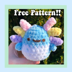 Cute Axolotl Crochet Pattern for Beginners