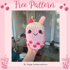 Cute Bubble Tea Amigurumi Crochet Pattern Free Download