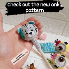 Cute Crochet Bear and Friends Pencil Toppers Pattern