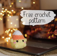 Cute Crochet Candy Corn Amigurumi Pattern for Halloween