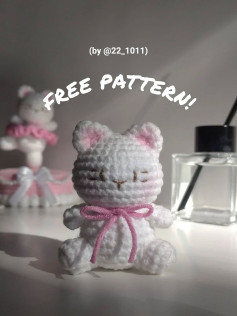 Cute Crochet Cat Amigurumi Free Pattern for Beginners