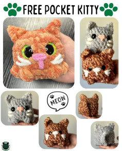 Cute Crochet Pattern for Pocket-Sized Kittens - Free Tutorial