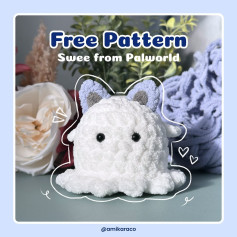 Cute Crochet Pattern for Swee from Palworld - Free Download