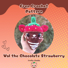 Cute Crochet Strawberry Bear Pattern