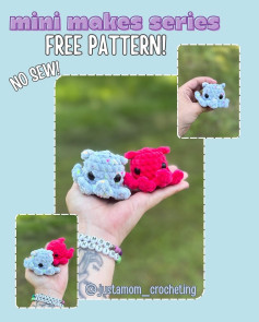 Cute Mini Crochet Creatures: Free Pattern, No Sewing Needed!