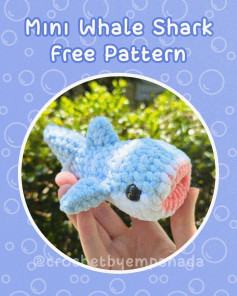 Cute Mini Whale Shark Crochet Pattern for Beginners