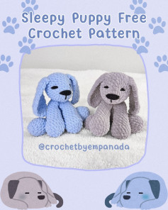 Cute Sleepy Puppy Crochet Pattern for Beginners