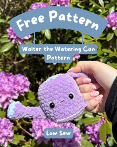 Cute Watering Can Crochet Pattern for Beginners - Free and Easy