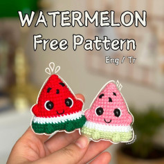 Cute Watermelon Amigurumi Crochet Pattern for Beginners
