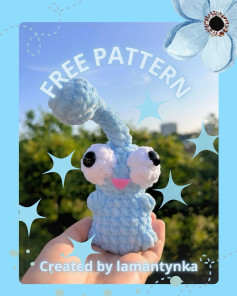 Free Crochet Pattern: Adorable Blue Alien Amigurumi Design