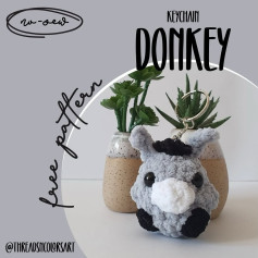Free Crochet Pattern for a Cute Donkey Keychain