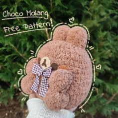 Free Crochet Pattern for Adorable Choco Molang Plush Toy