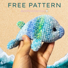 Free Crochet Pattern for Cute Amigurumi Dolphin Toy