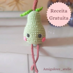 Free Crochet Pattern for Cute Amigurumi Pear
