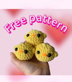 Free Crochet Pattern for Cute Little Yellow Chicks