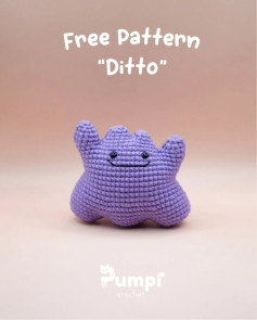 Free Crochet Pattern for Cute Purple Creature