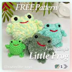 Free Crochet Pattern for Fast & Simple Little Frog