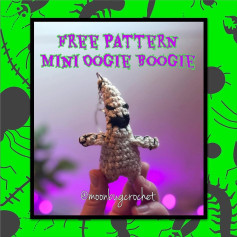 Free Crochet Pattern for Mini Oogie Boogie Keychain
