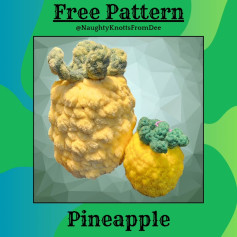 Free Crochet Pattern for Plush Pineapple Toy
