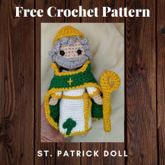 Free Crochet Pattern for St. Patrick Doll
