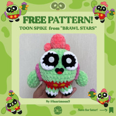 Free Crochet Pattern for Toon Spike from Brawl Stars