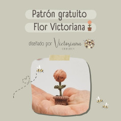 Free Crochet Pattern for Victorian Flower by Victoriana Crochet