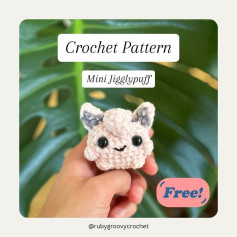 Free Mini Jigglypuff Crochet Pattern for Beginners