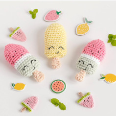Les glaces au crochet amusantes pour lété ensoleillé