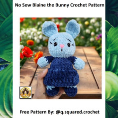 No Sew Blaine the Bunny Crochet Pattern