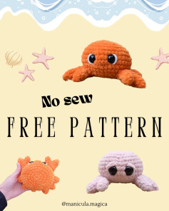 No-Sew Crochet Crab Pattern - Easy and Free Tutorial